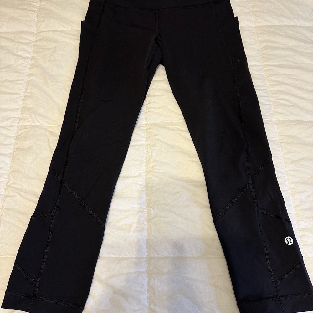 Lululemon Swift Speed high rise crop legging 21” black size 4